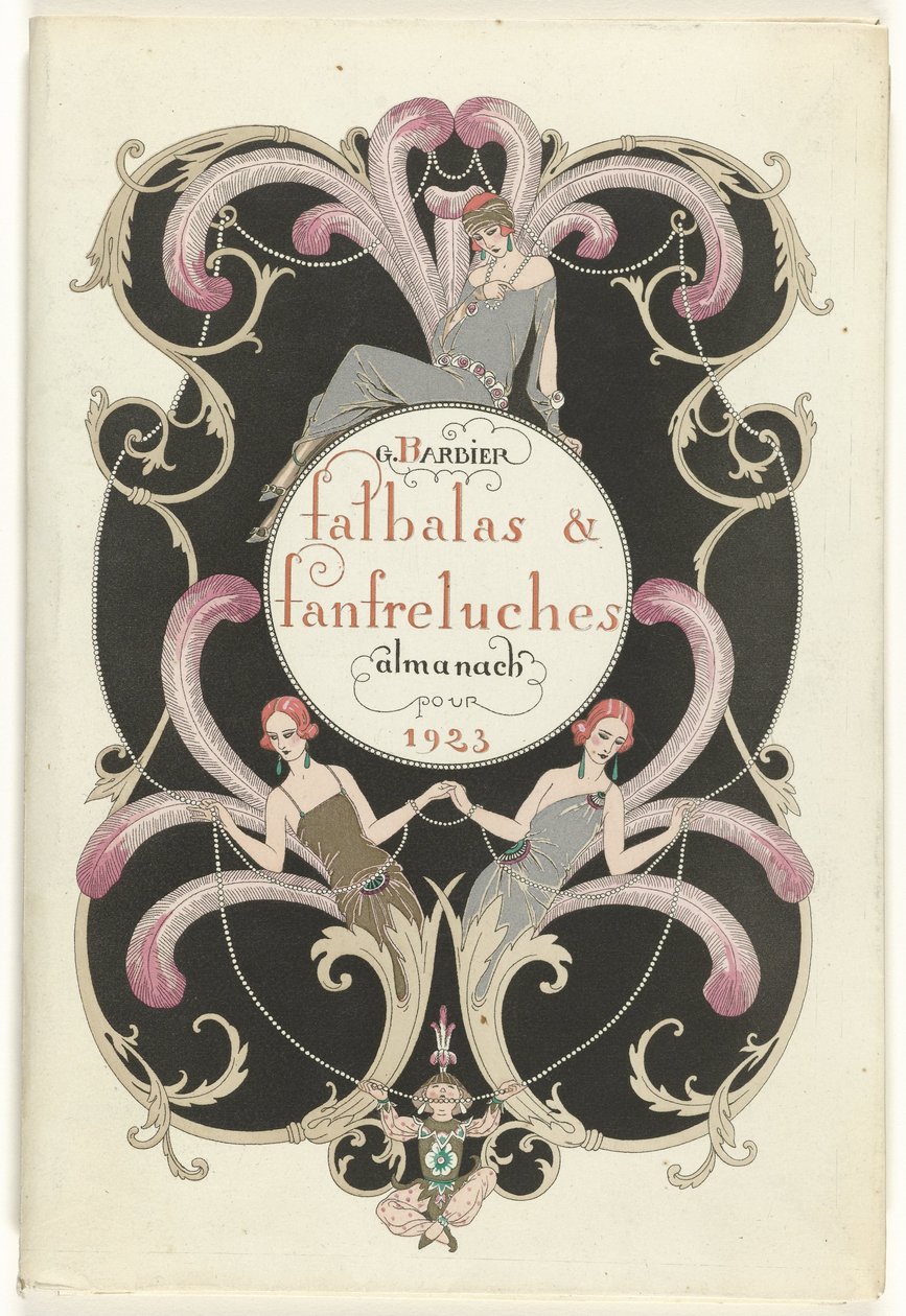 Modemagasinet som fristerinde Falbalas and Fanfreluches, almanak over nutid, fortid og fremtid for 1923, 2. år af George Barbier