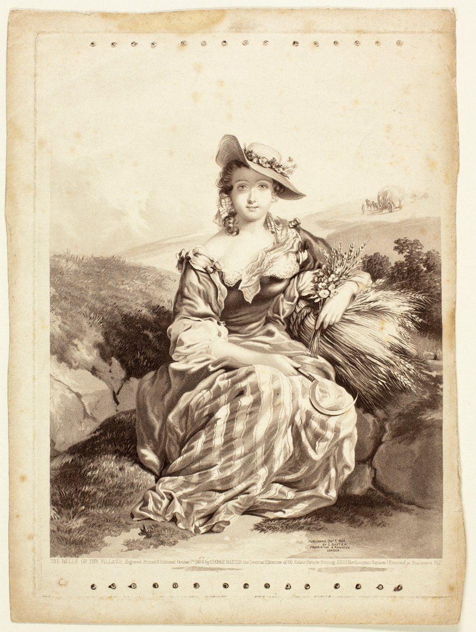 Landsbyens skønhed af George Baxter
