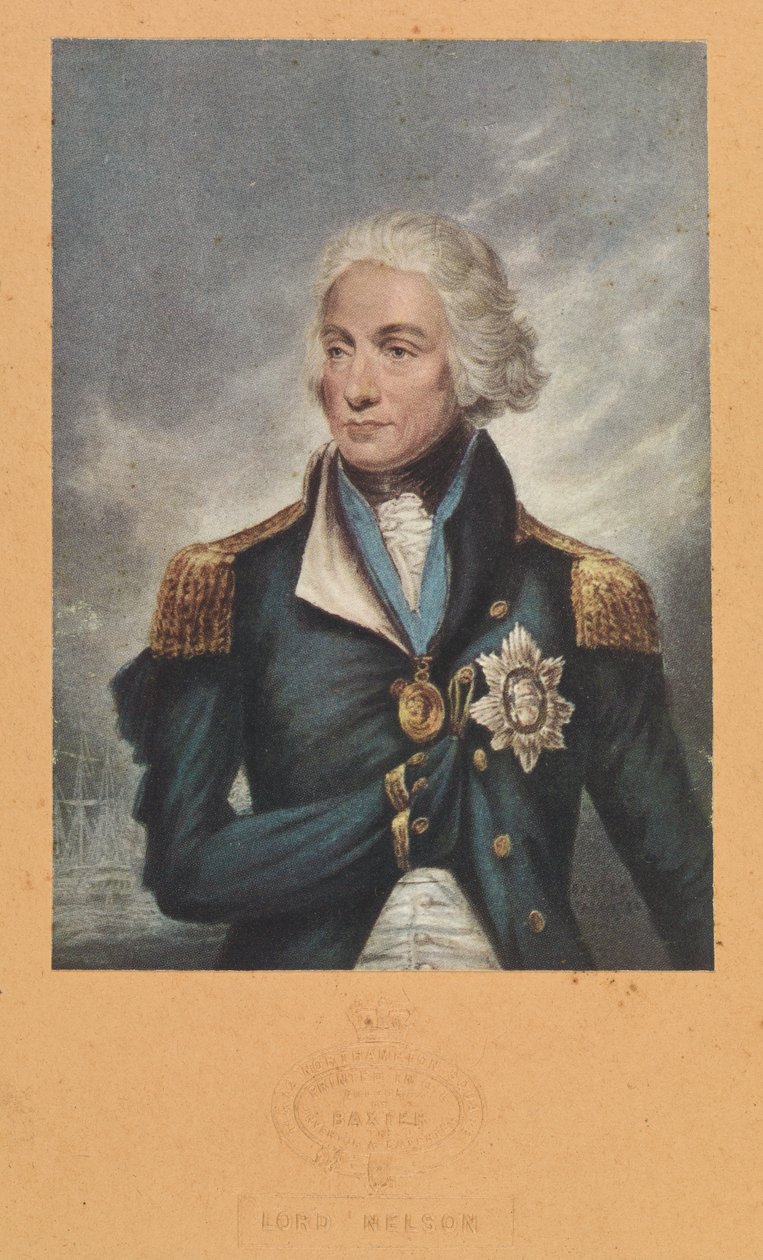 Horatio Nelson (1758-1805) af George Baxter