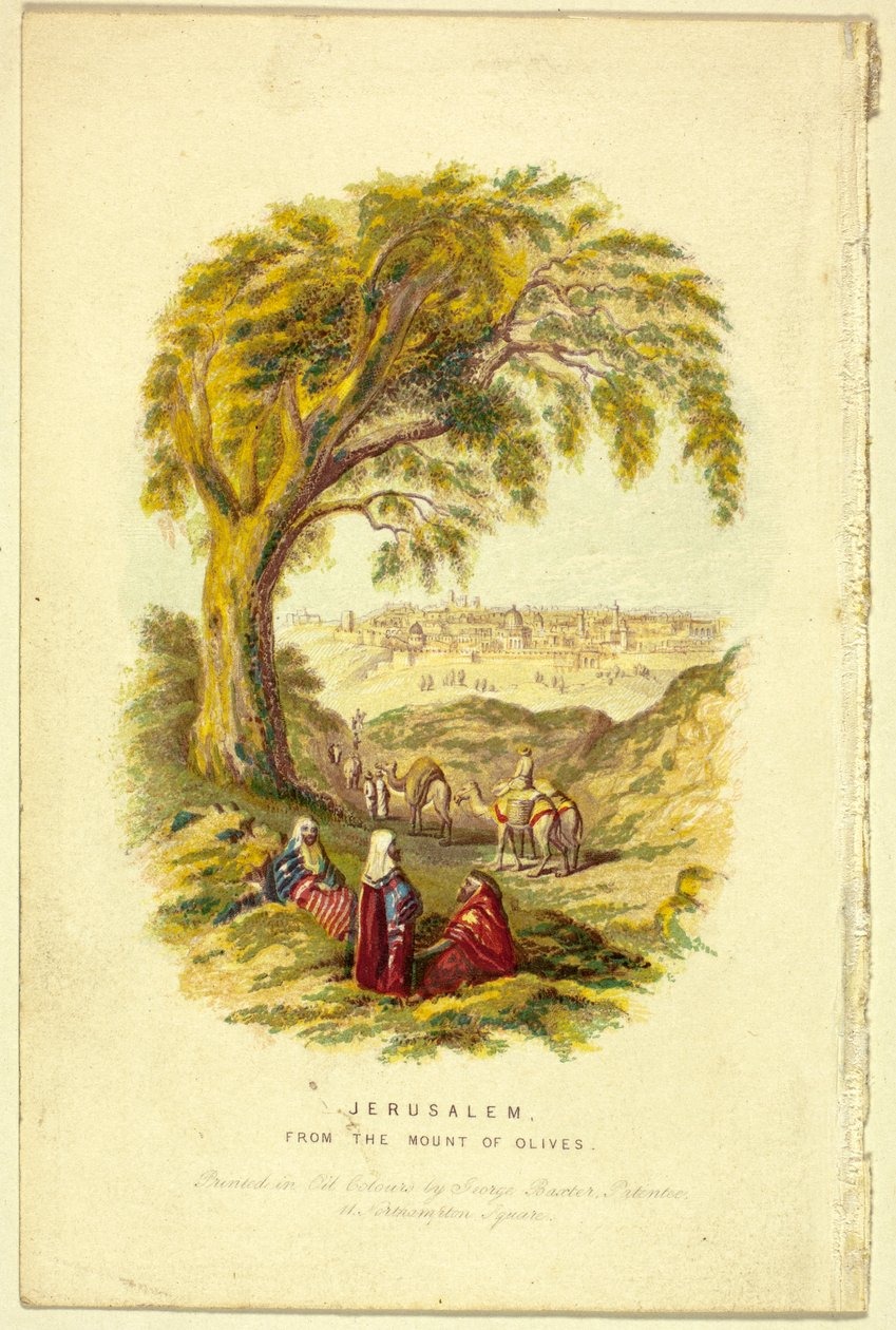 Jerusalem, vom Ölberg aus af George Baxter