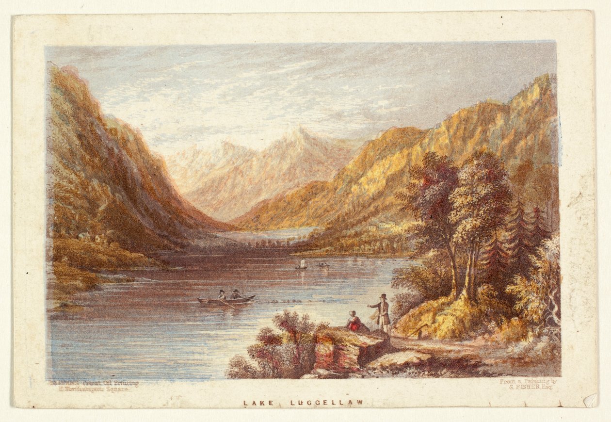 Luggellaw-søen af George Baxter