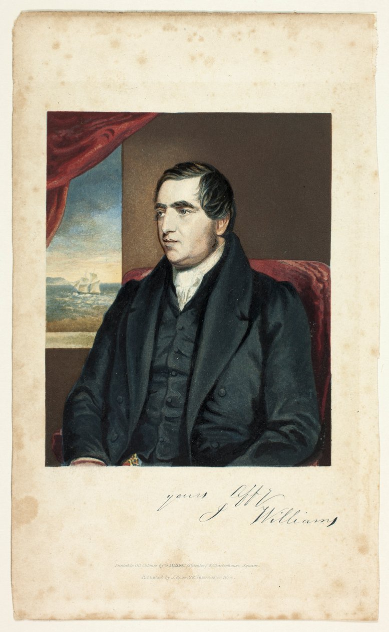 Præst John Williams af George Baxter