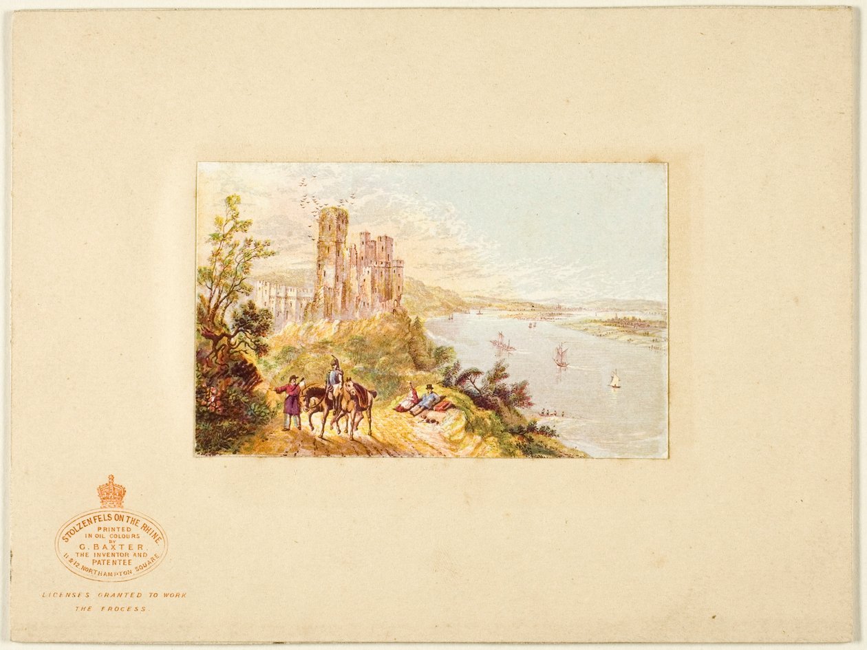 Stolzenfels ved Rhinen af George Baxter