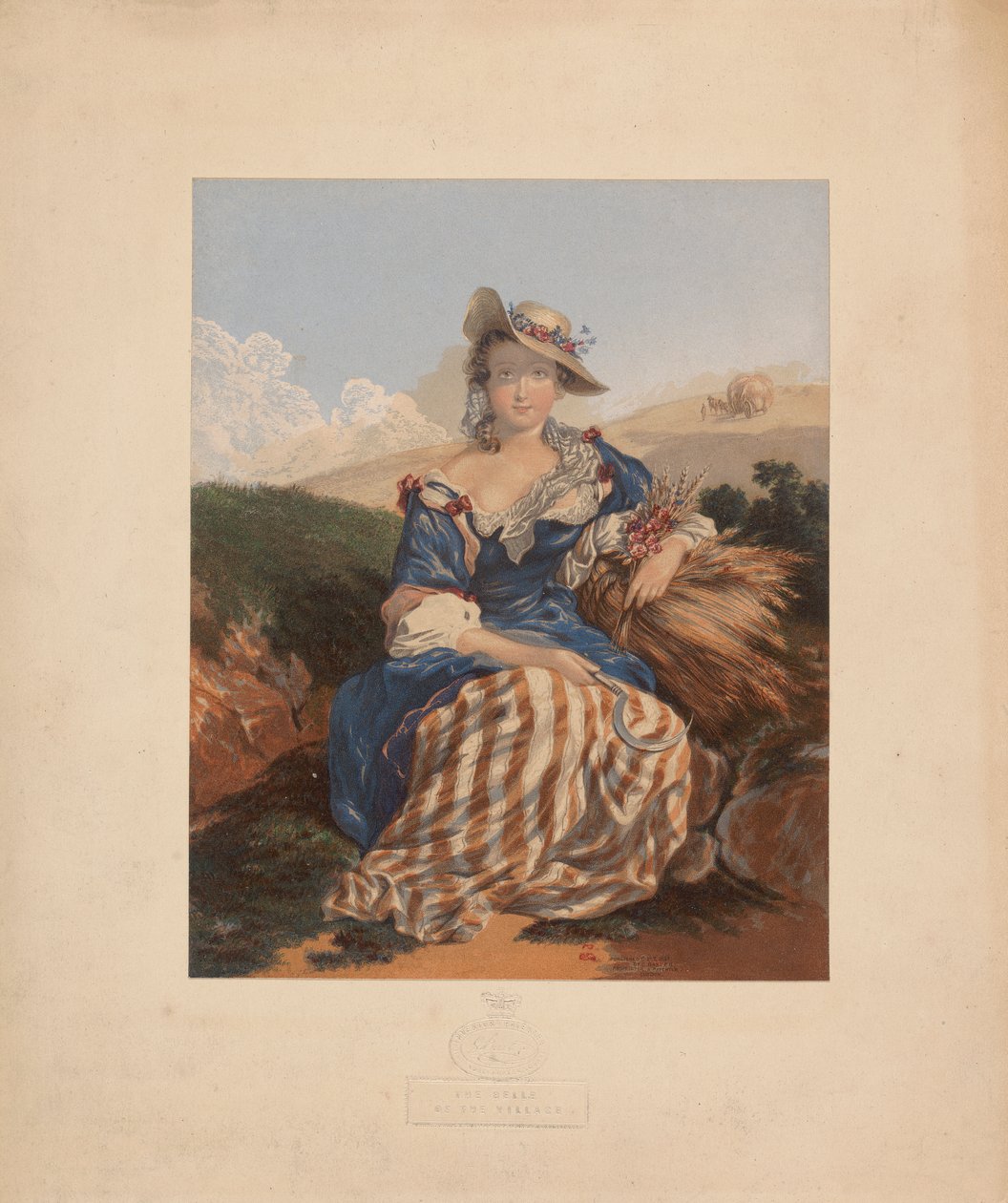 Landsbyens Belle af George Baxter