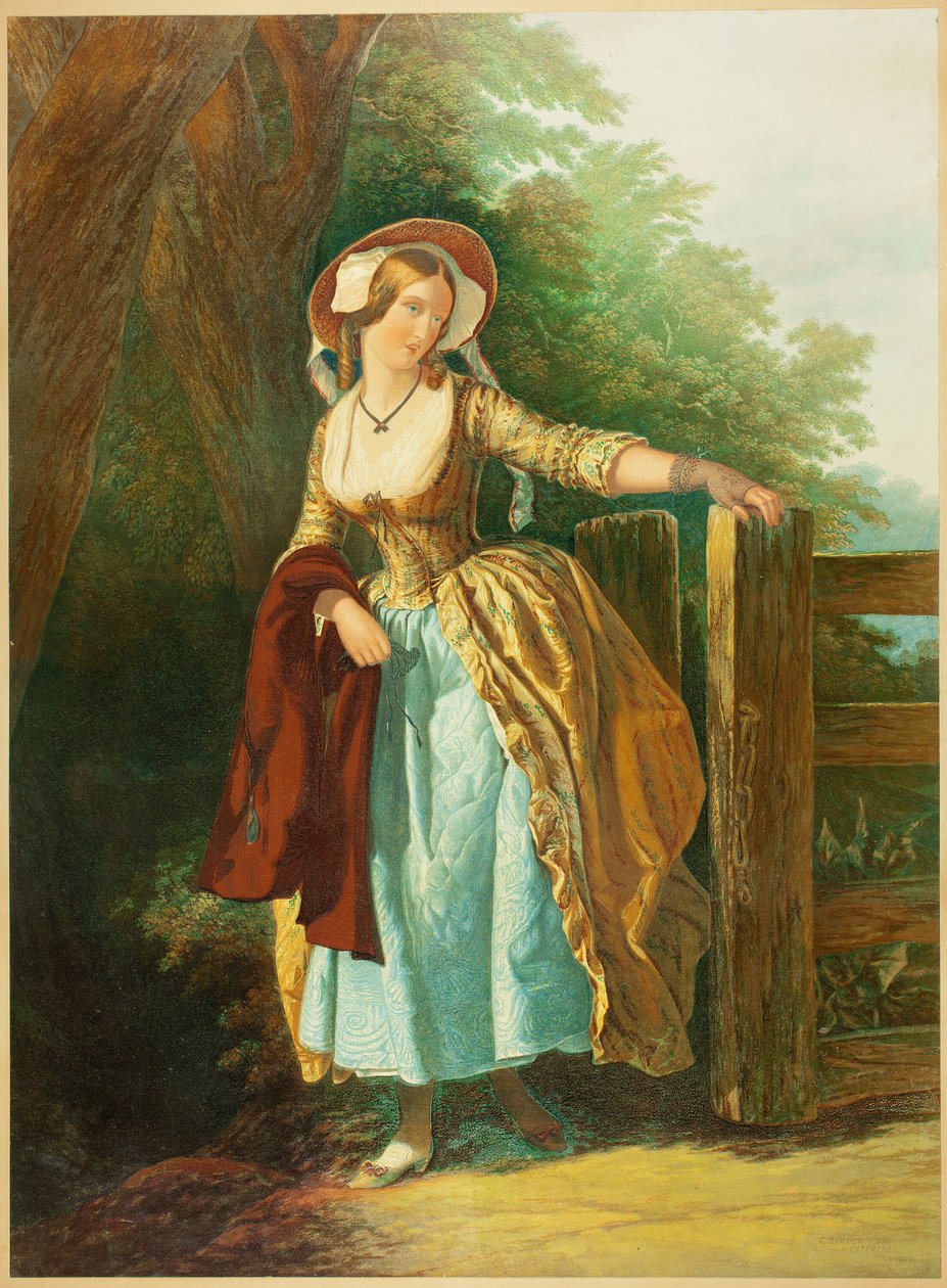 Afskedsblikket (uden mand og æske) af George Baxter