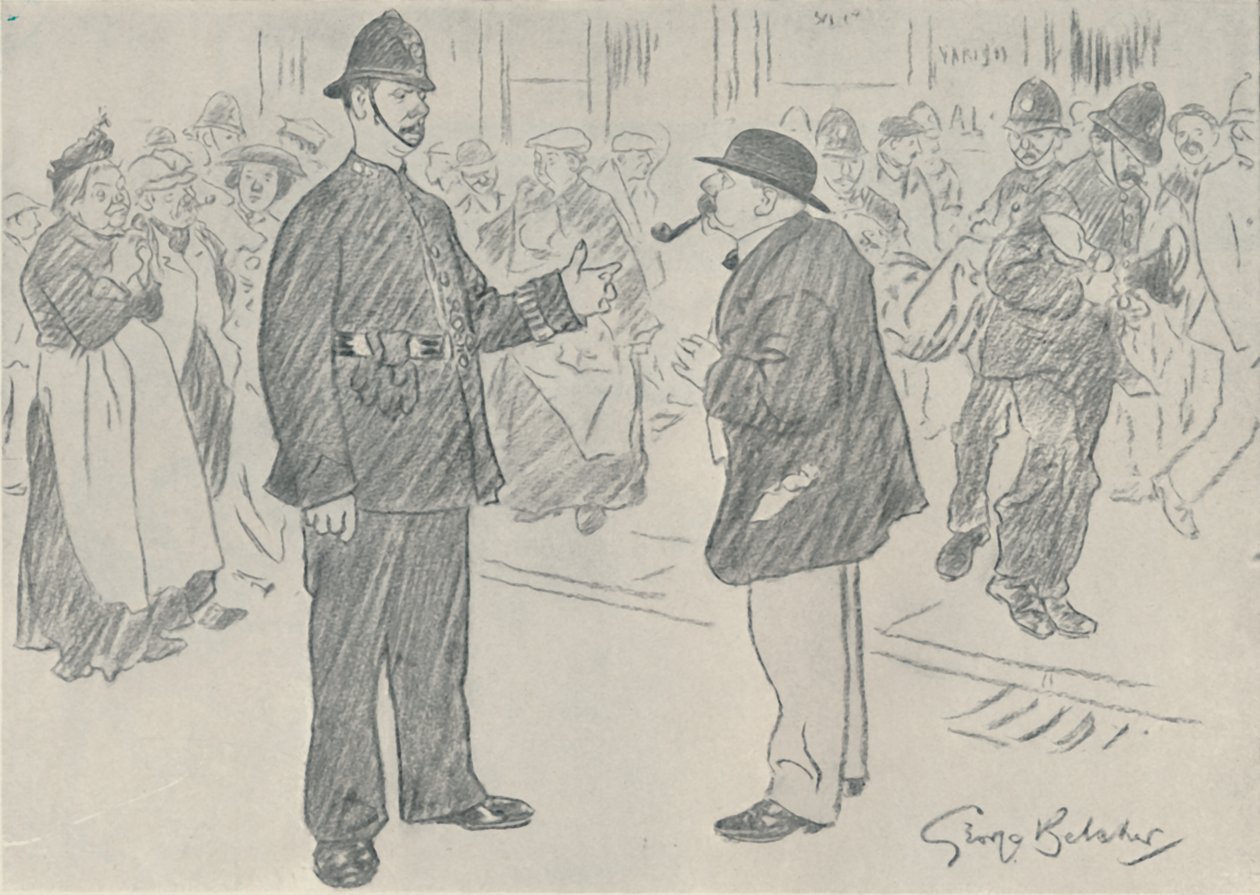 Politiet og folket, 1920 af George Belcher