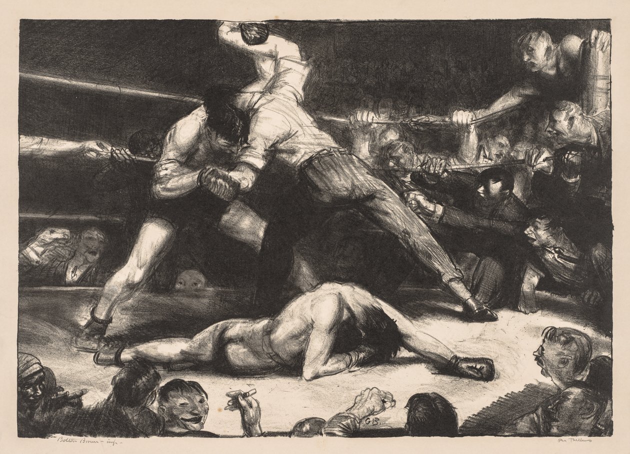 En knockout af George Bellows