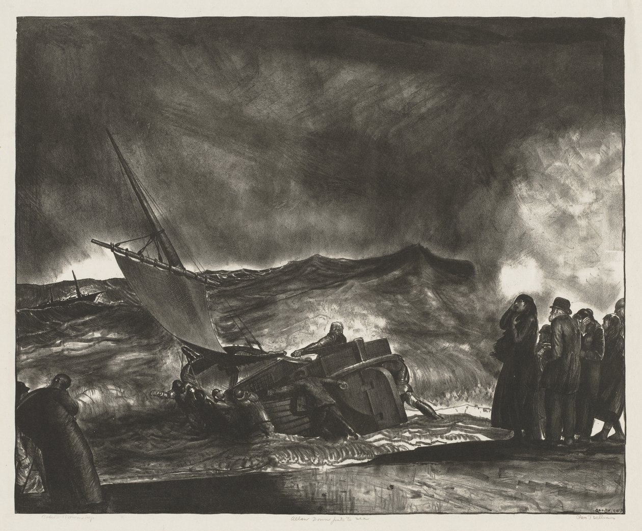 Allan Donn stikker til søs af George Bellows