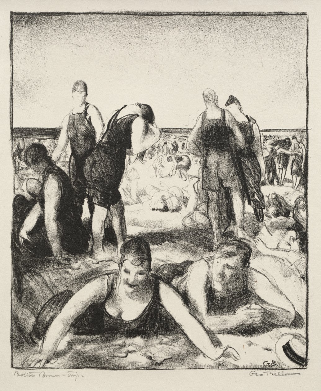 Badestrand af George Bellows