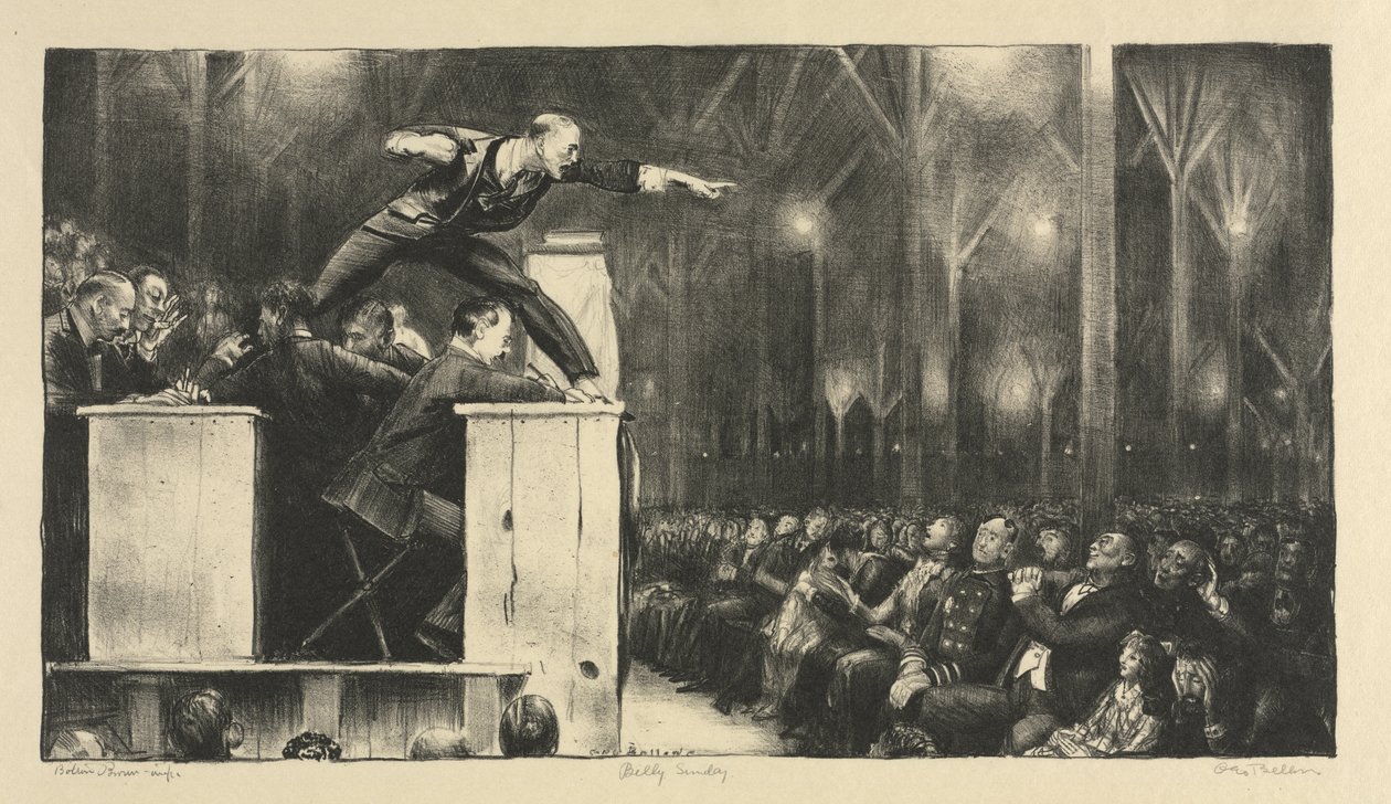 Billy Sunday af George Bellows