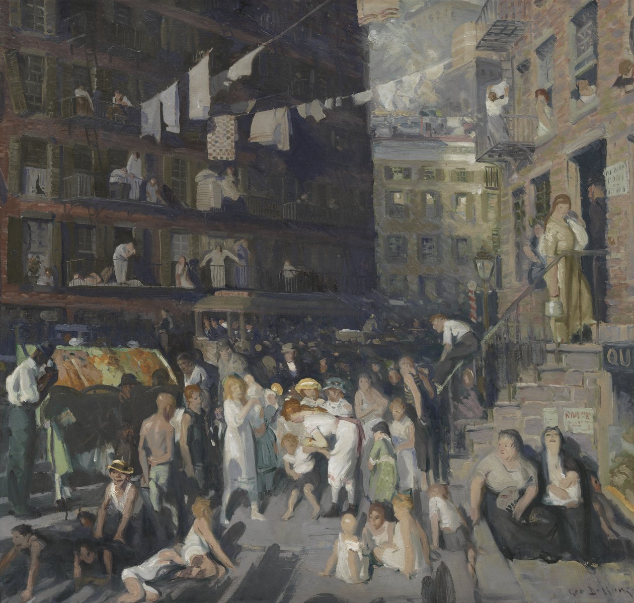 Klippebeboere af George Bellows