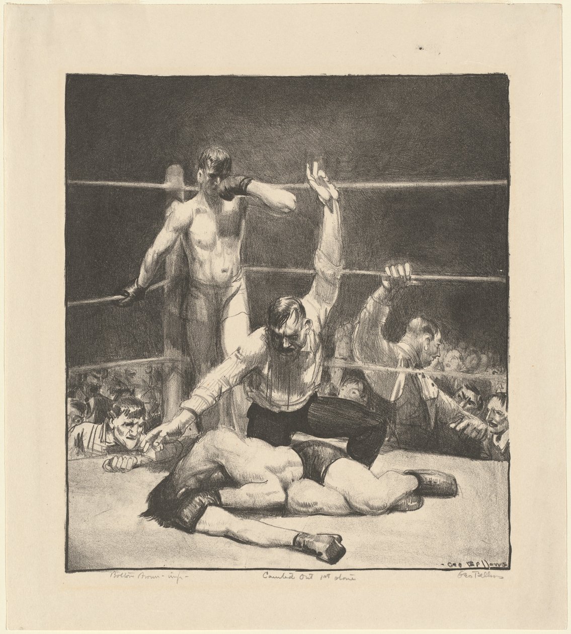 Udtalt, første sten af George Bellows