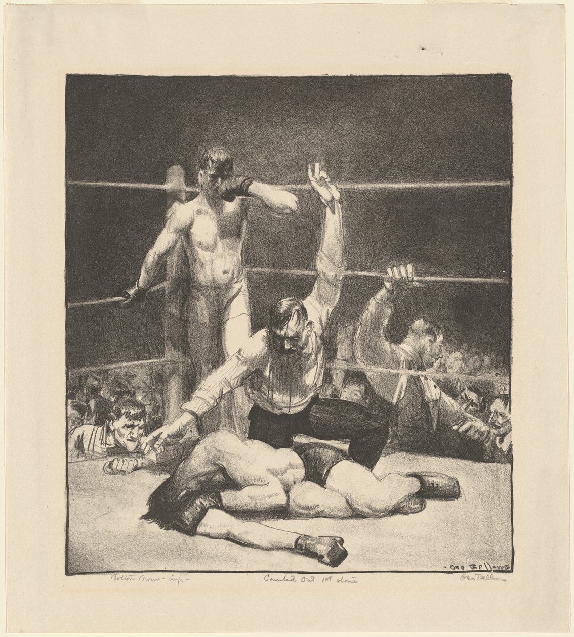 »Counted Out«, første sten af George Bellows