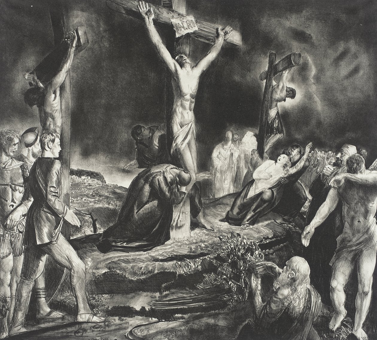 Kristi korsfæstelse af George Bellows