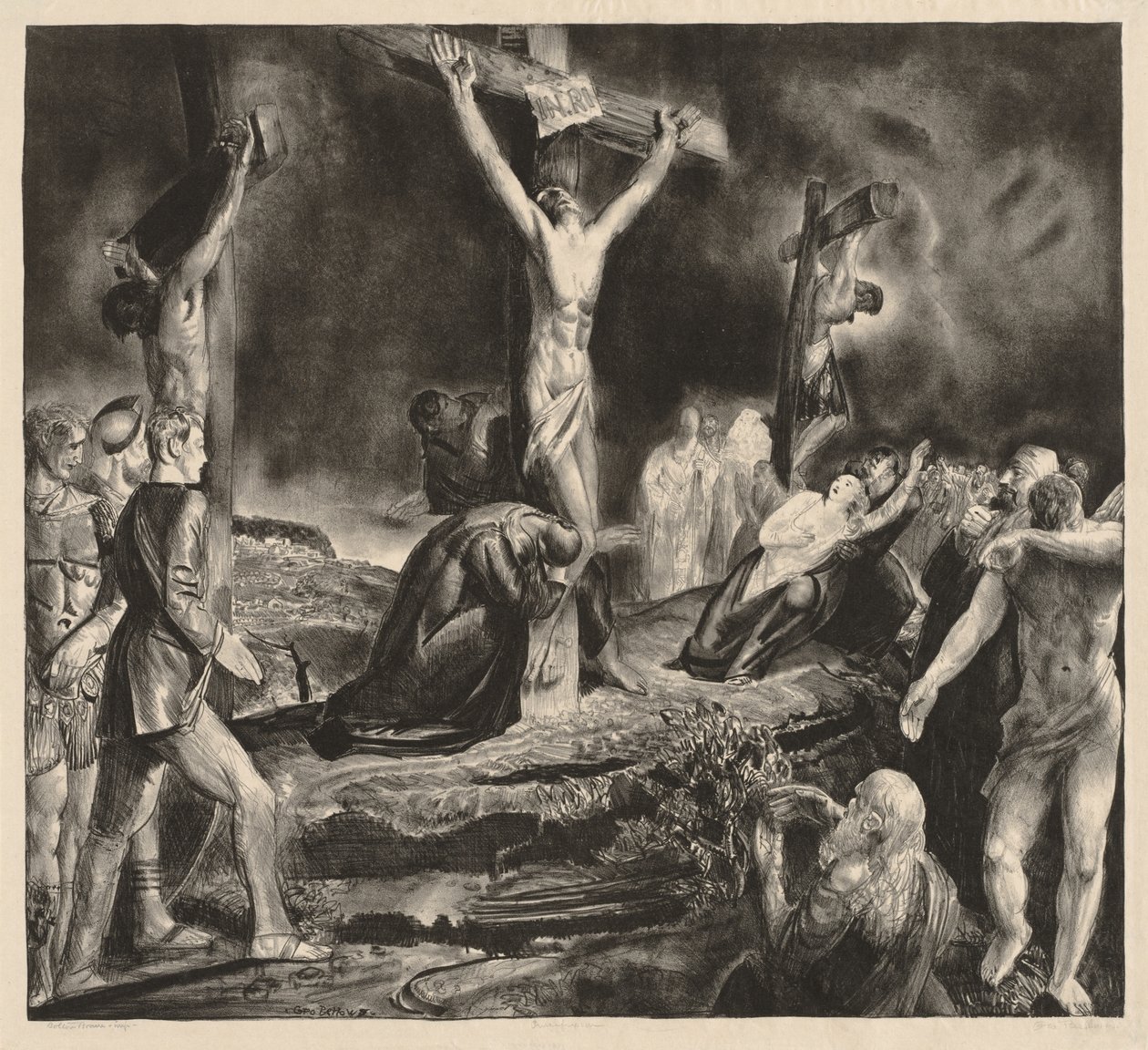 Kristi korsfæstelse af George Bellows