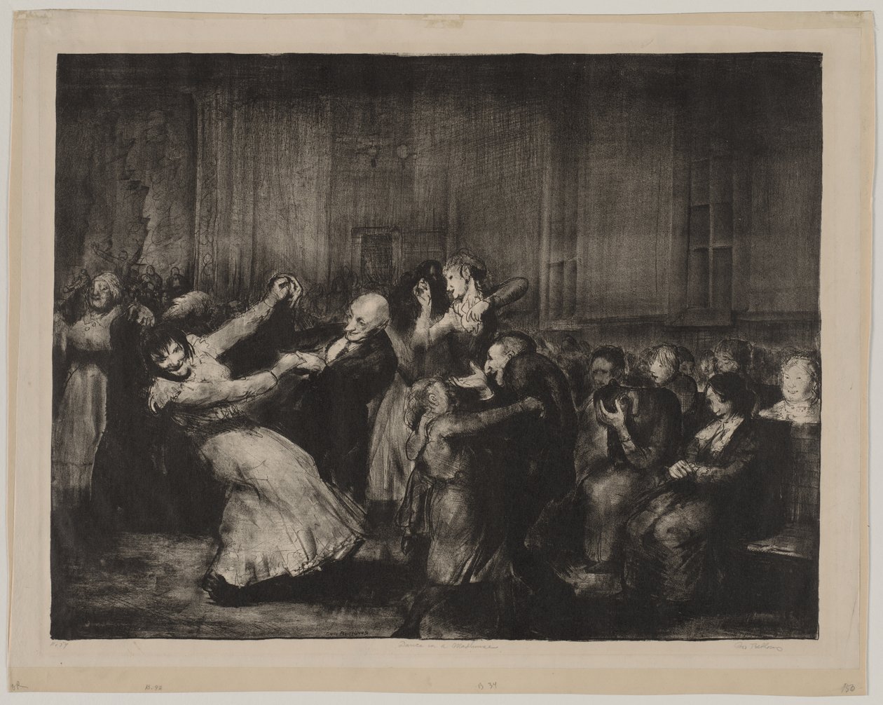 Dans på et sindssygehospital af George Bellows