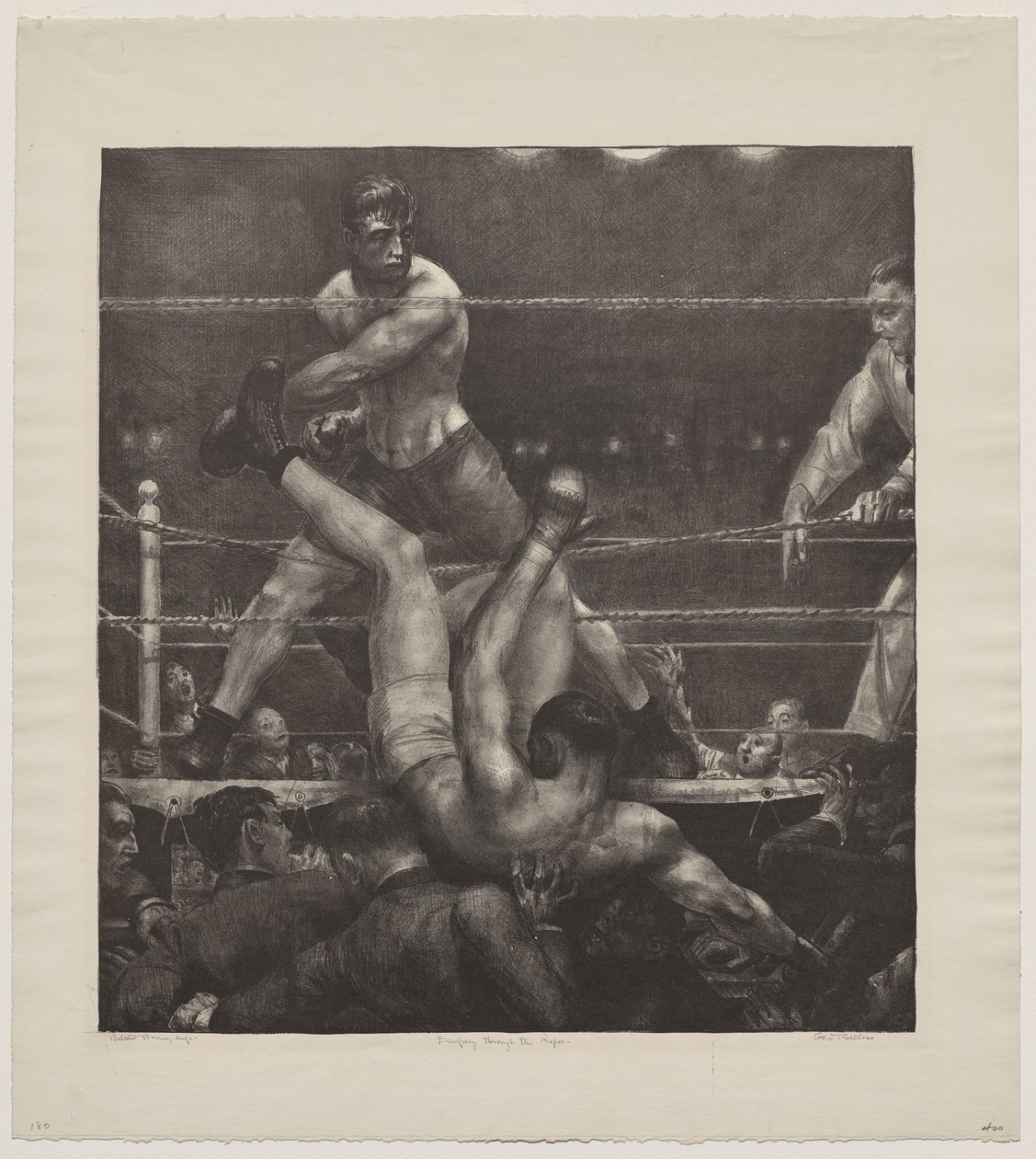 Dempsey gennem rebene af George Bellows
