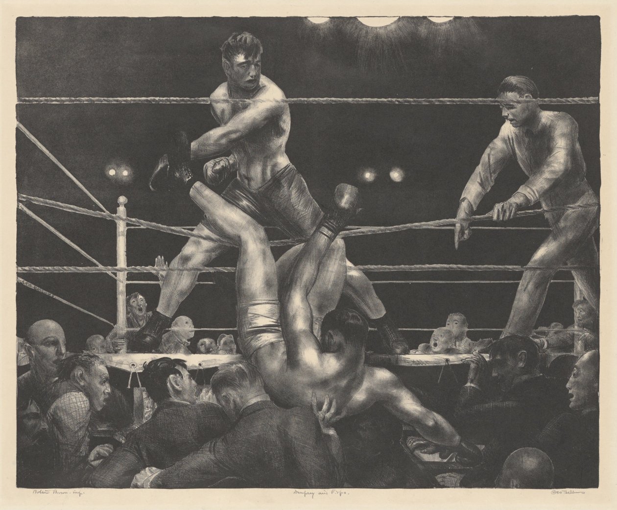 Dempsey og Firpo af George Bellows