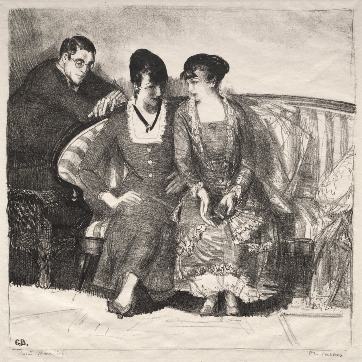 Emma, Elsie og Gene af George Bellows