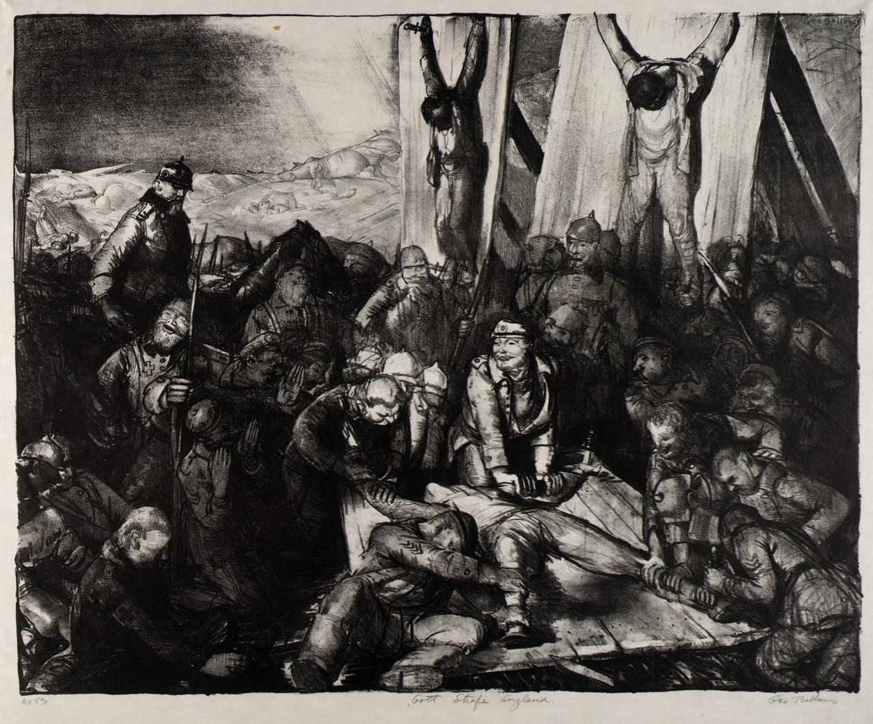 Gud straffe (Gud straffe England) af George Bellows