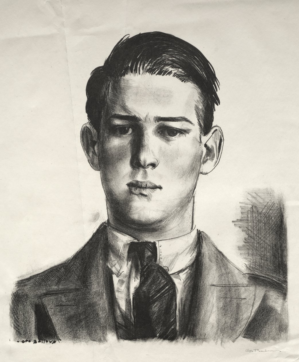 Hovedstudie af Gregory af George Bellows