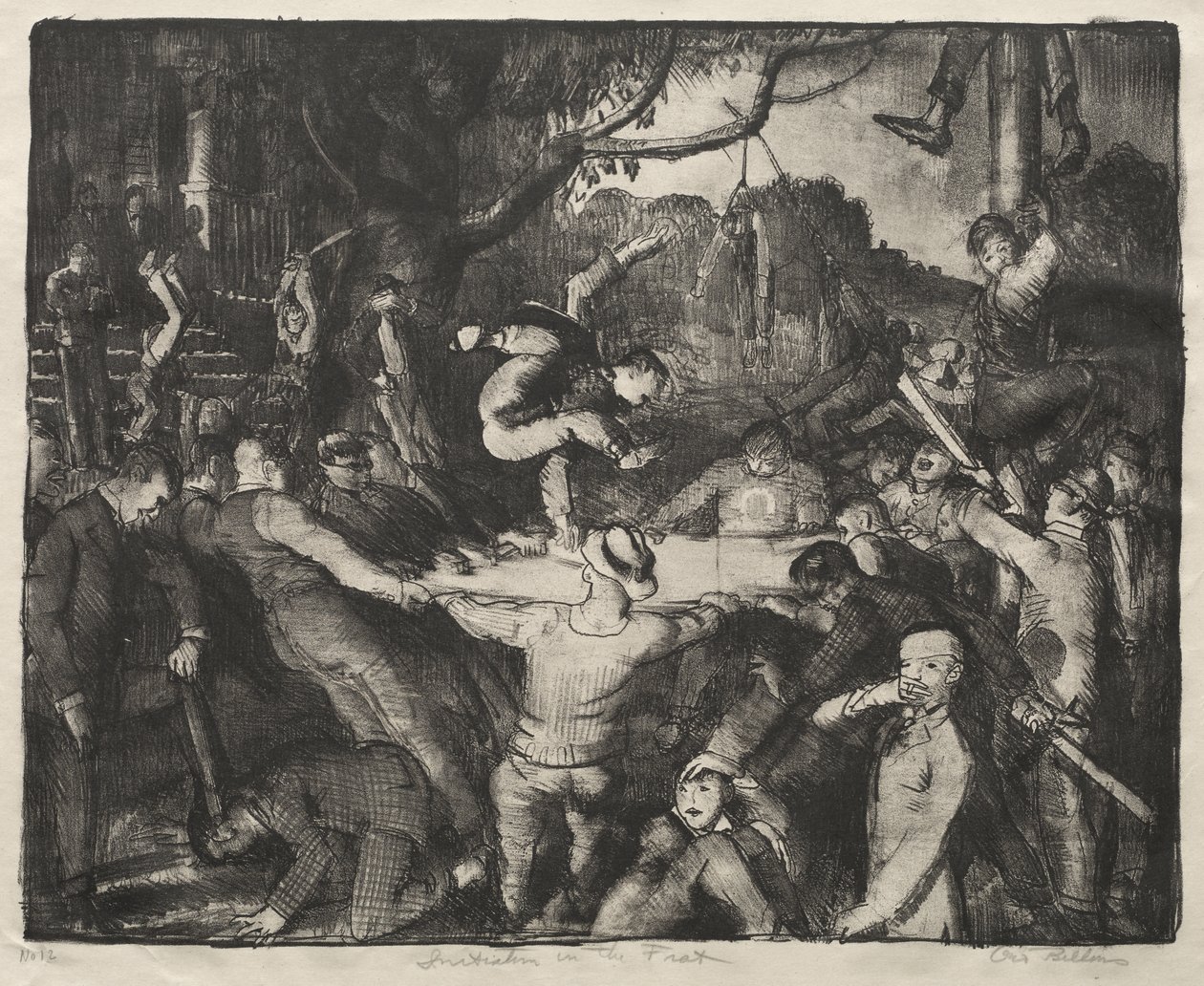 Optagelse i studenterbroderskabet af George Bellows