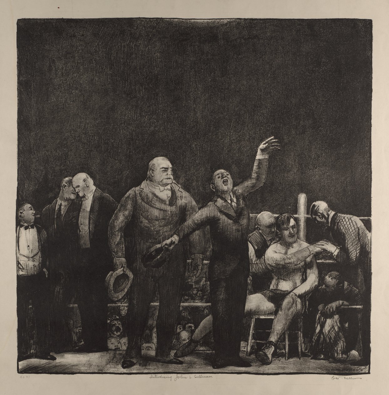 Vi præsenterer John L. Sullivan af George Bellows