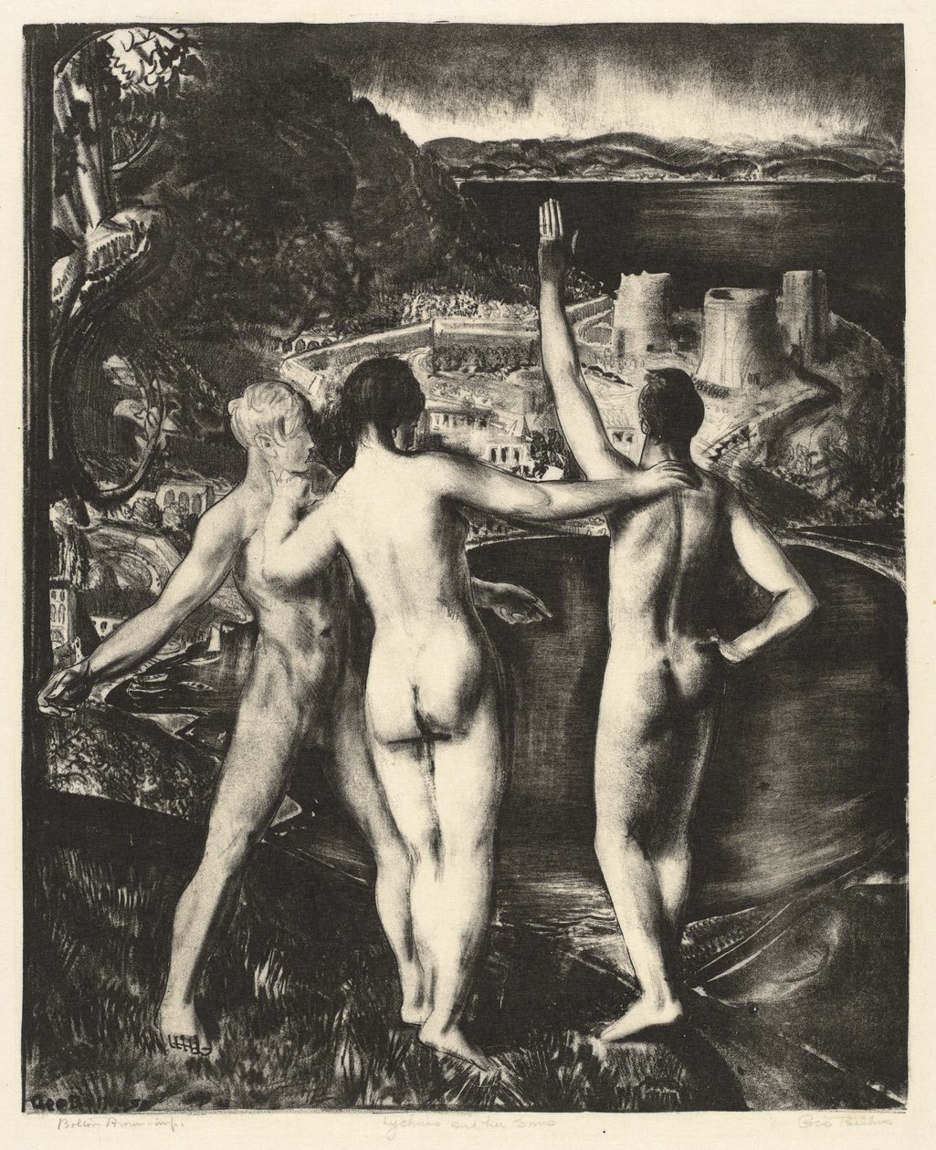 Lychnis og hendes sønner af George Bellows