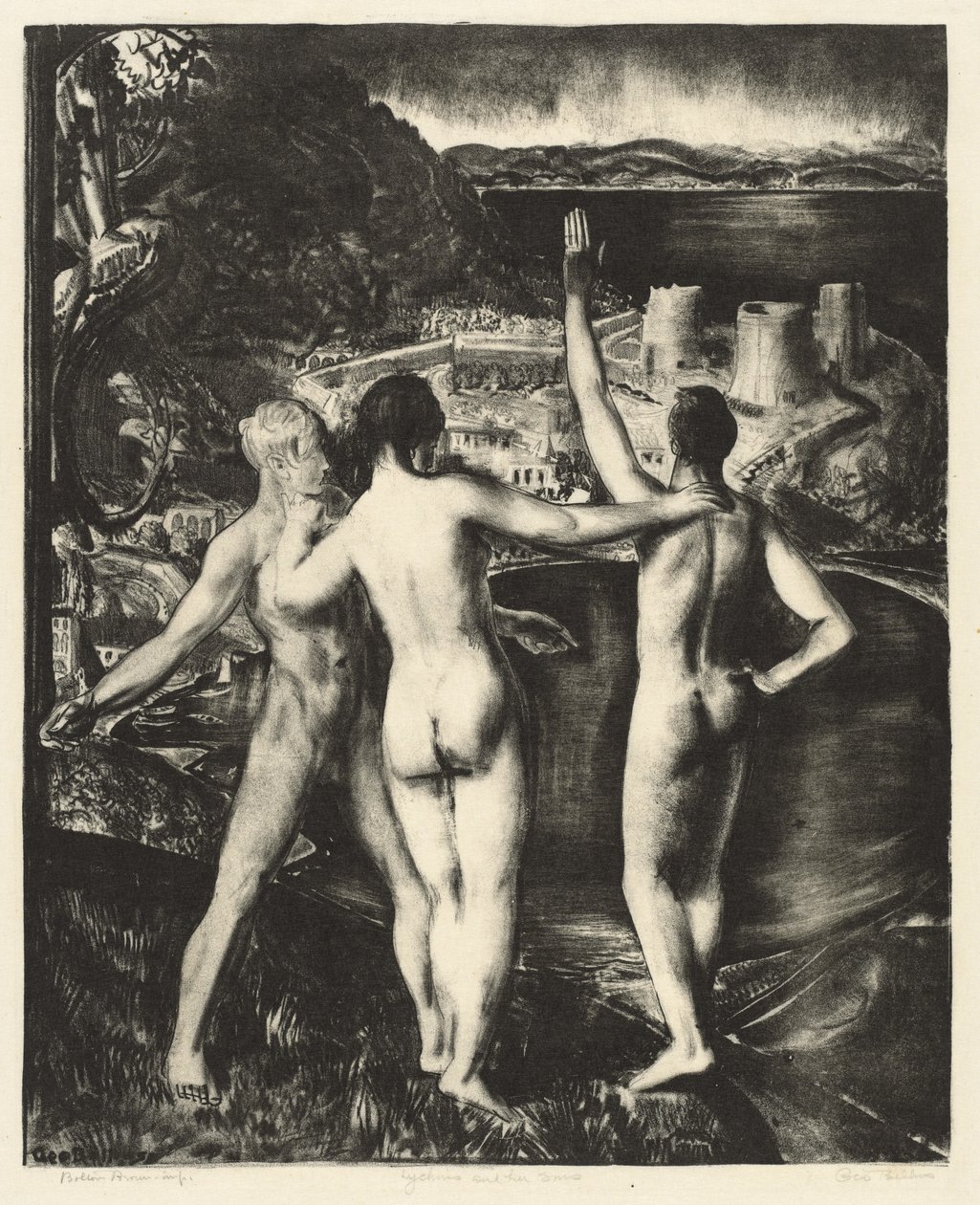 Lychnis og hendes sønner af George Bellows