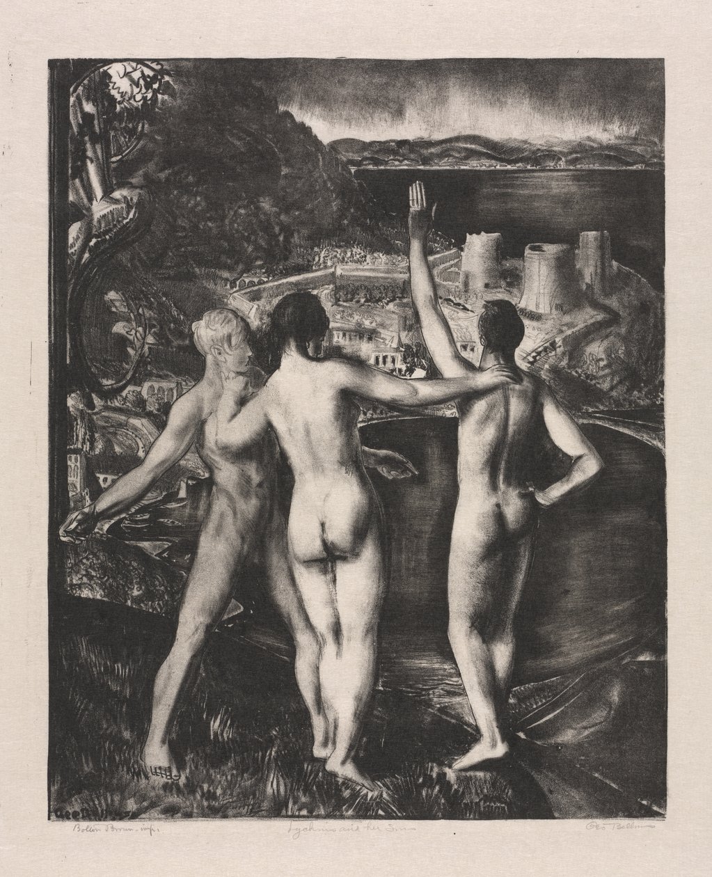 Lychnis og hendes sønner af George Bellows