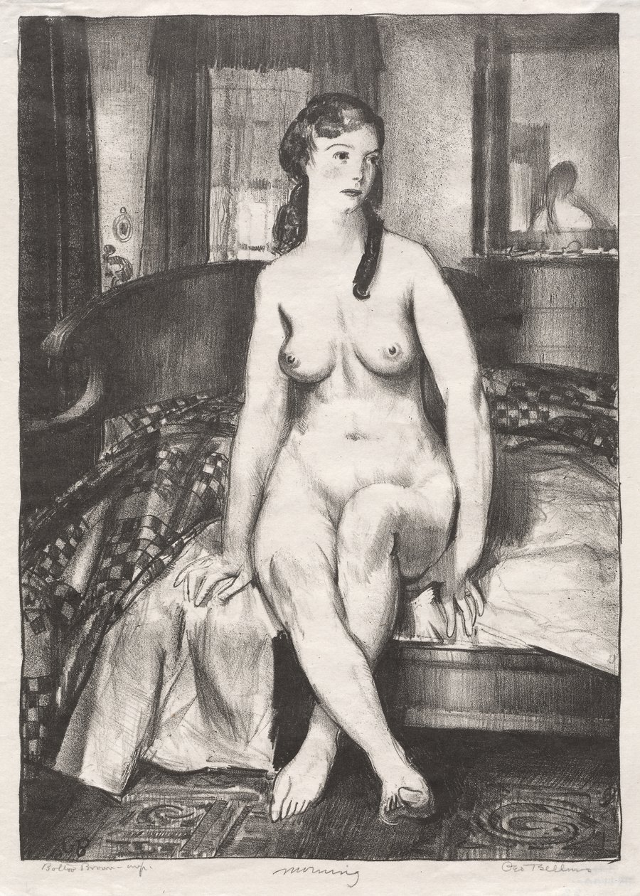 Morgen, Nøgen på sengen, Anden sten af George Bellows