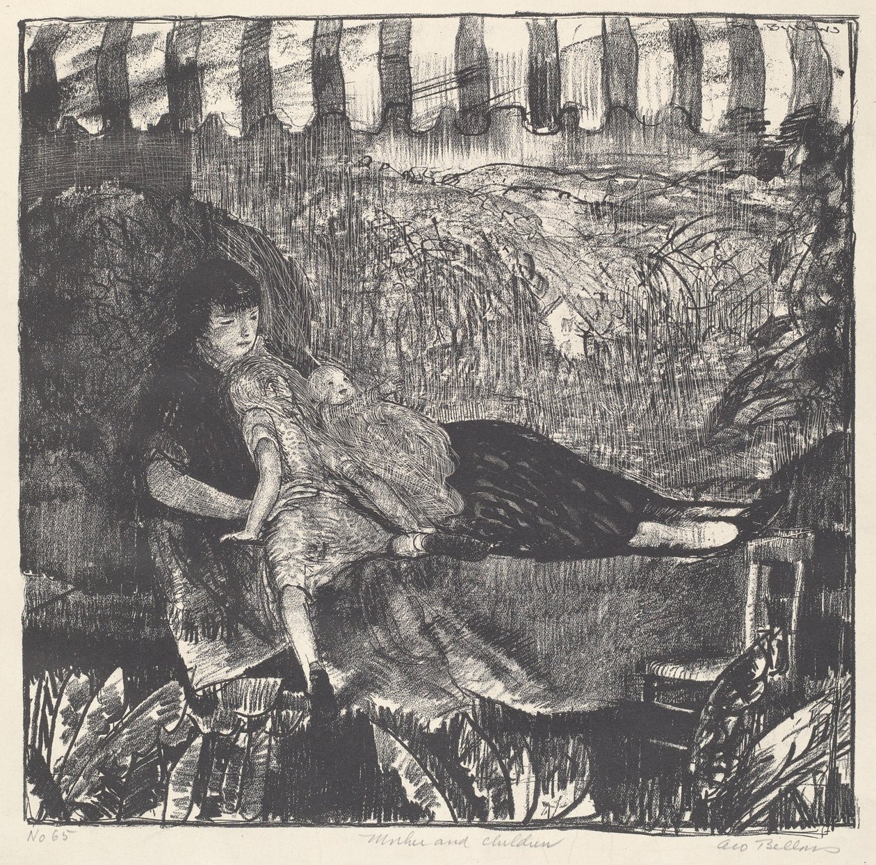 Mor og Børn af George Bellows