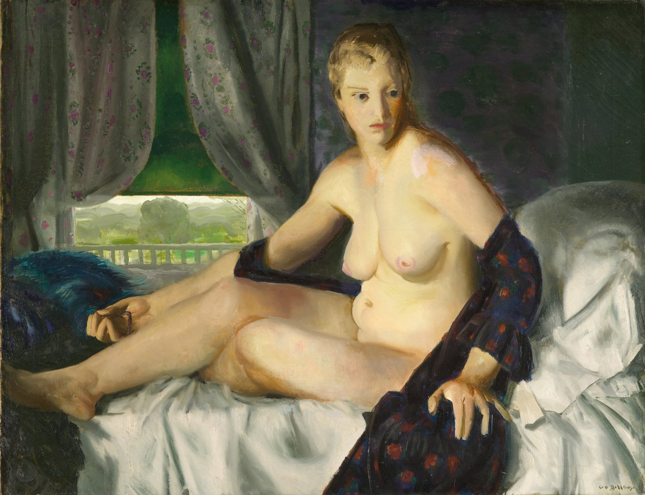 Nøgen med ventilator af George Bellows