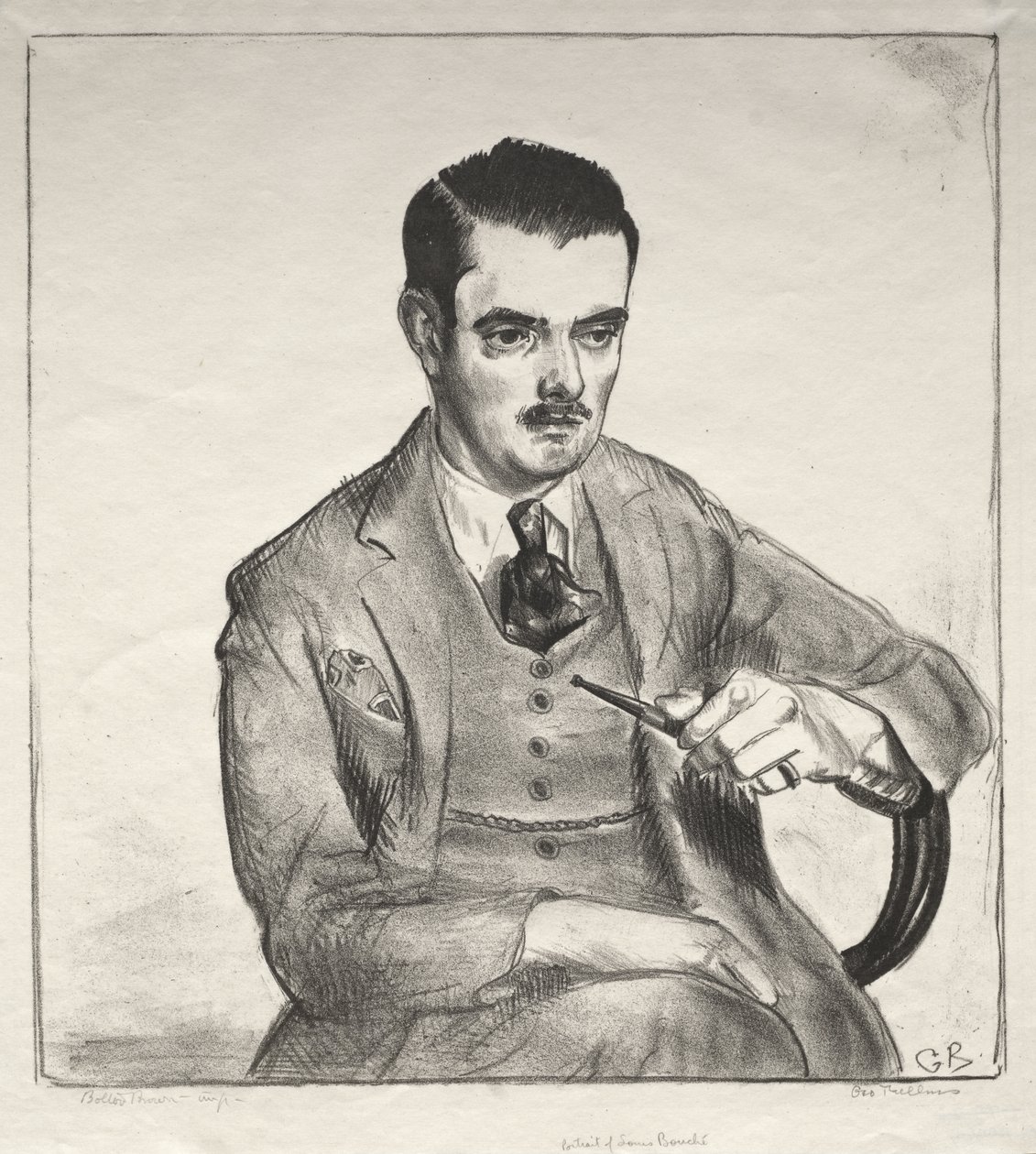Portræt, Louis Bouché af George Bellows