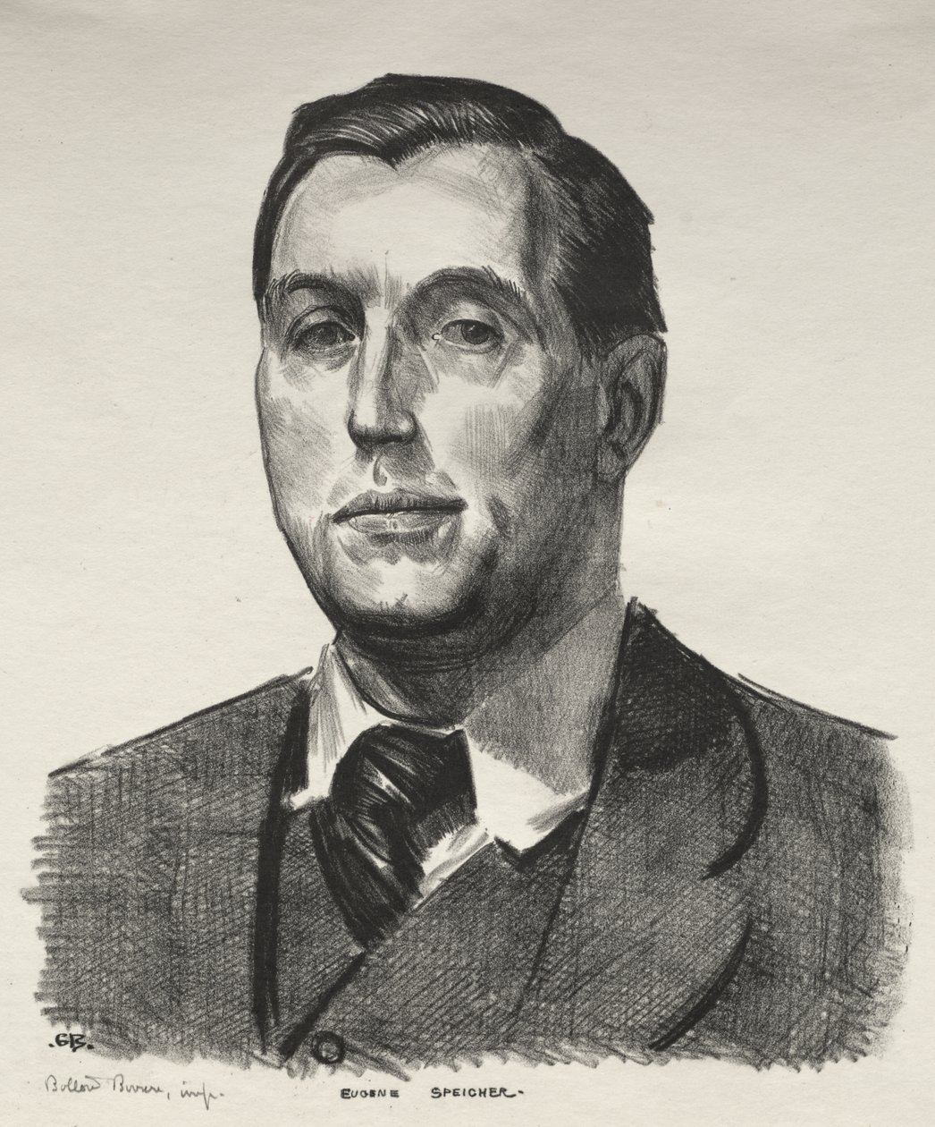Portræt af Eugene Speicher, Second Stone af George Bellows