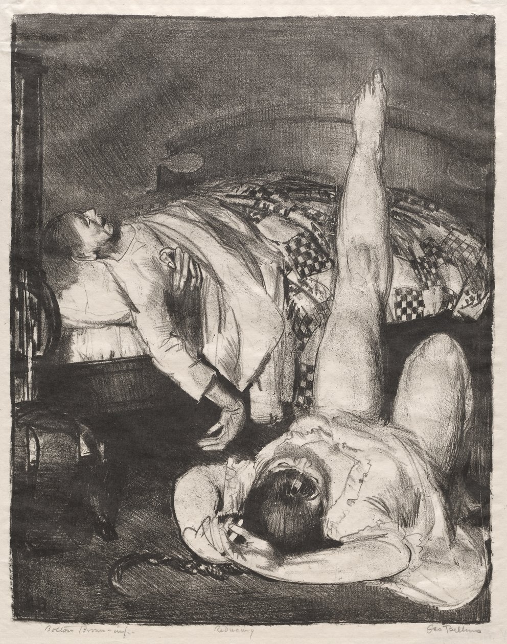 Formindskelse, lille, tredje sten af George Bellows