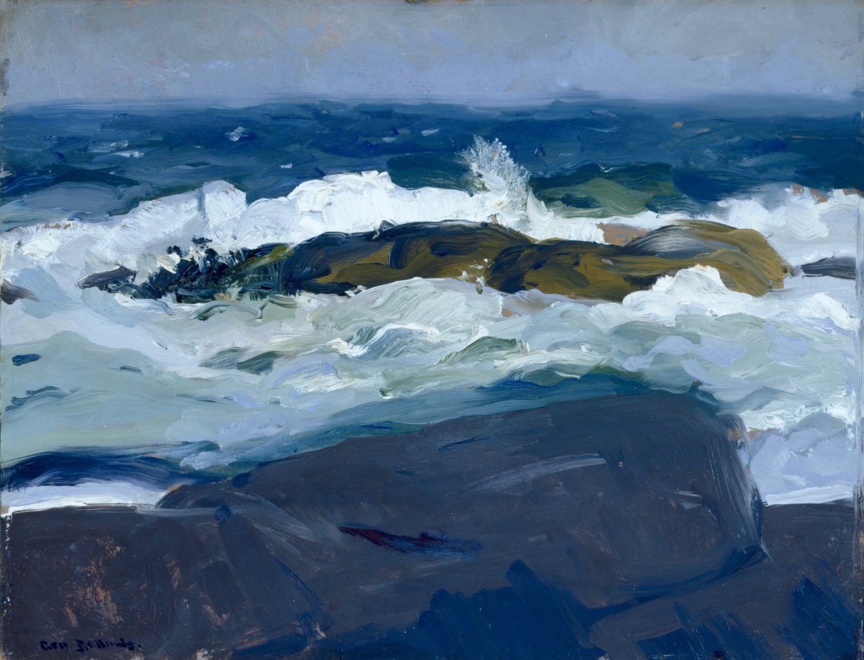 Rock Reef, Maine af George Bellows