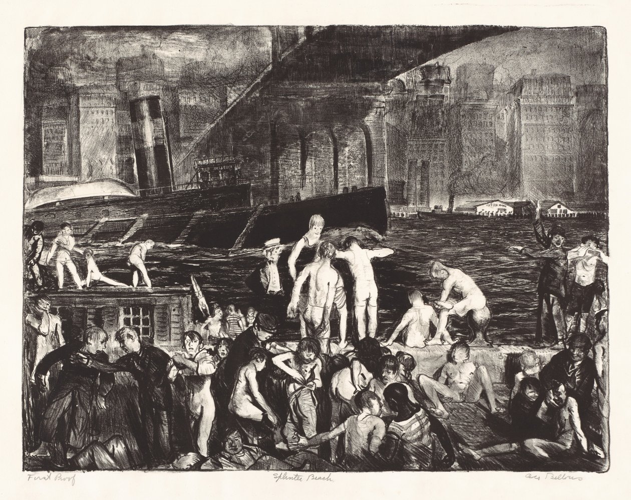 Splinter Beach af George Bellows