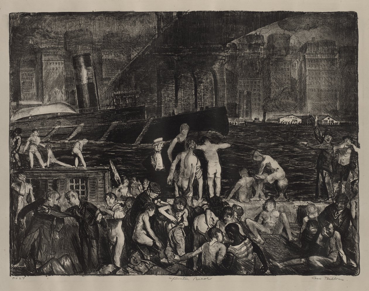 Splinter Beach af George Bellows