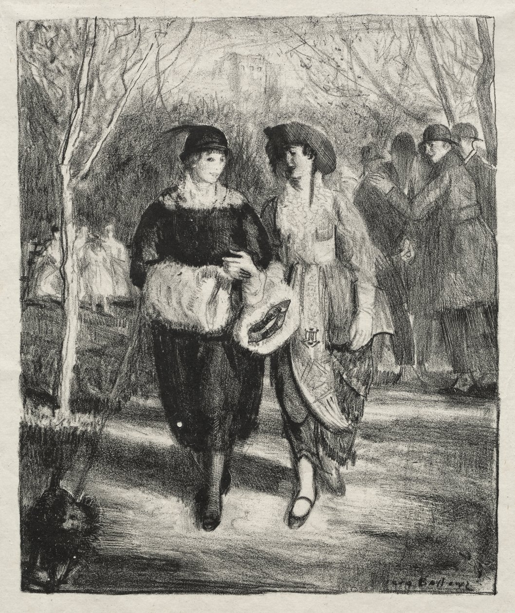 Forår, Central Park af George Bellows