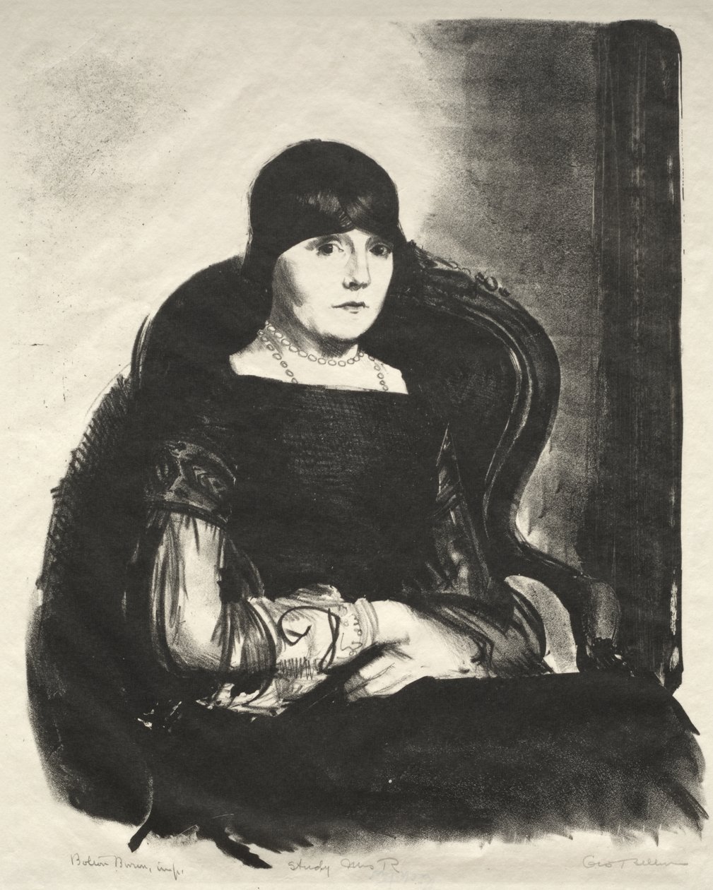 Undersøgelse, fru R. af George Bellows