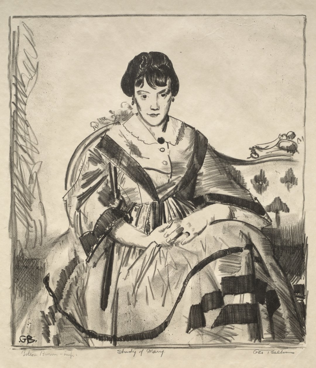 Undersøgelse af Maria af George Bellows