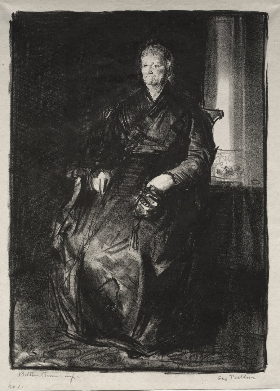 Studie af min mor, Første sten af George Bellows
