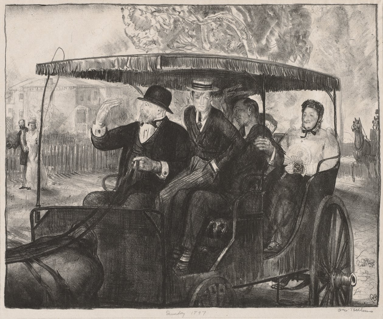 Søndag 1897 af George Bellows