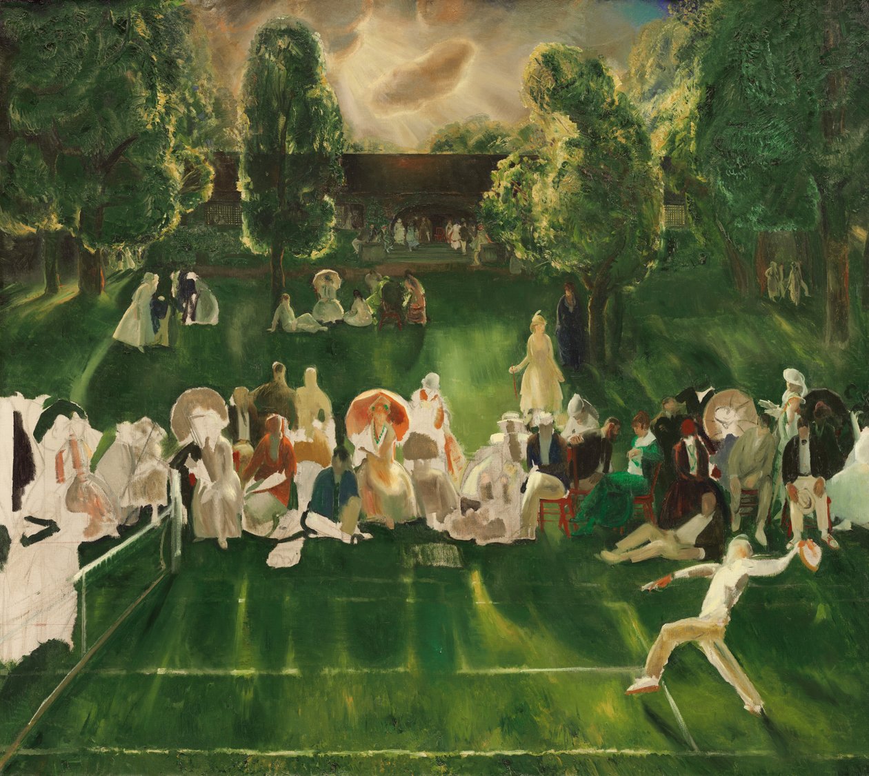 Tennis turnering af George Bellows