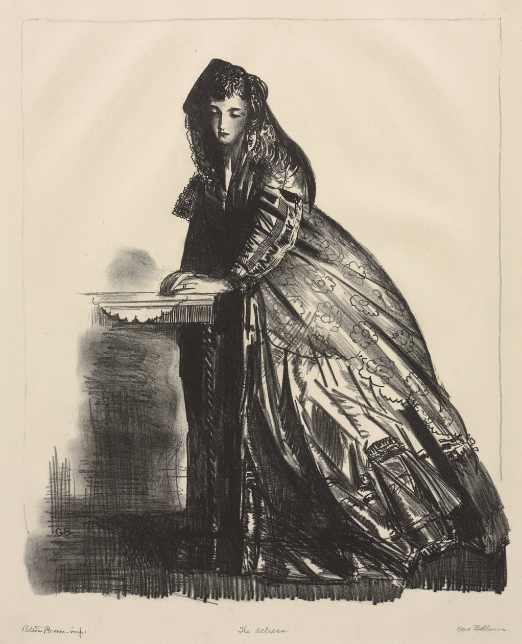 Skuespillerinden af George Bellows