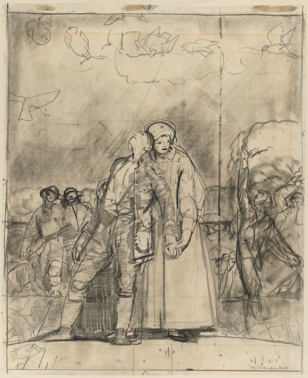 Sejrens aften af George Bellows