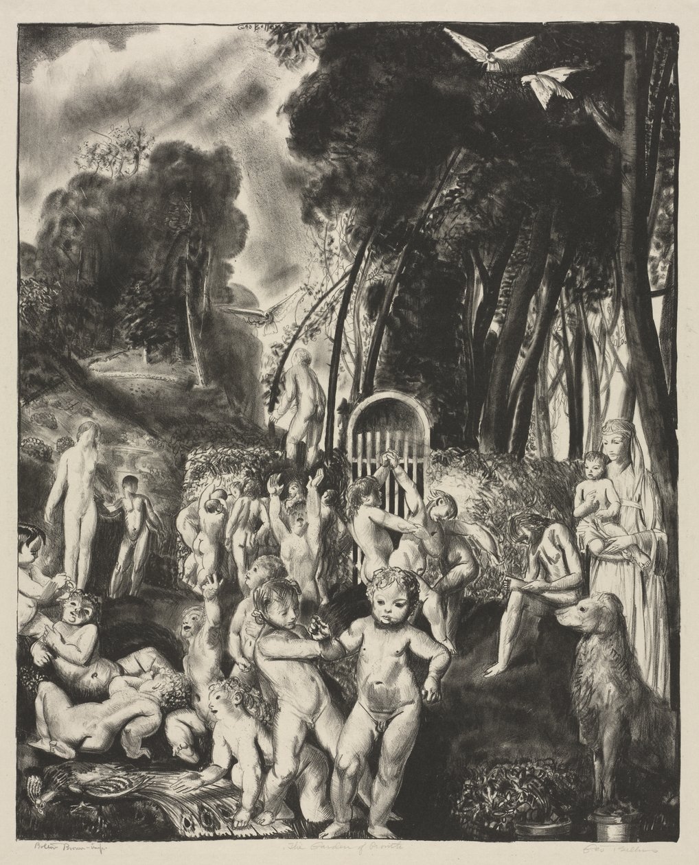 Vækstens have af George Bellows