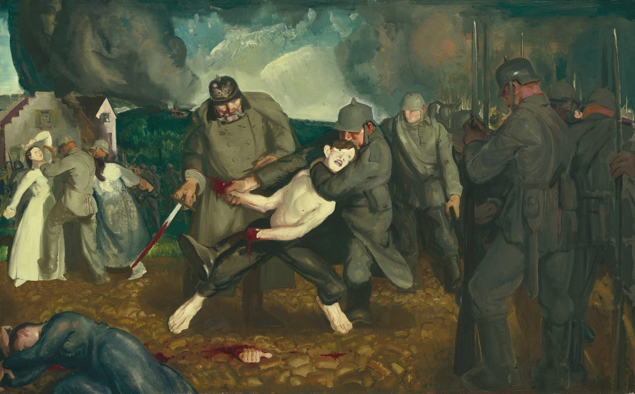 Tyskerne ankommer af George Bellows