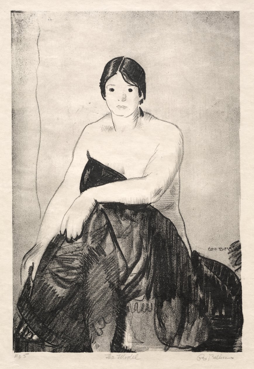 Modellen, første sten af George Bellows